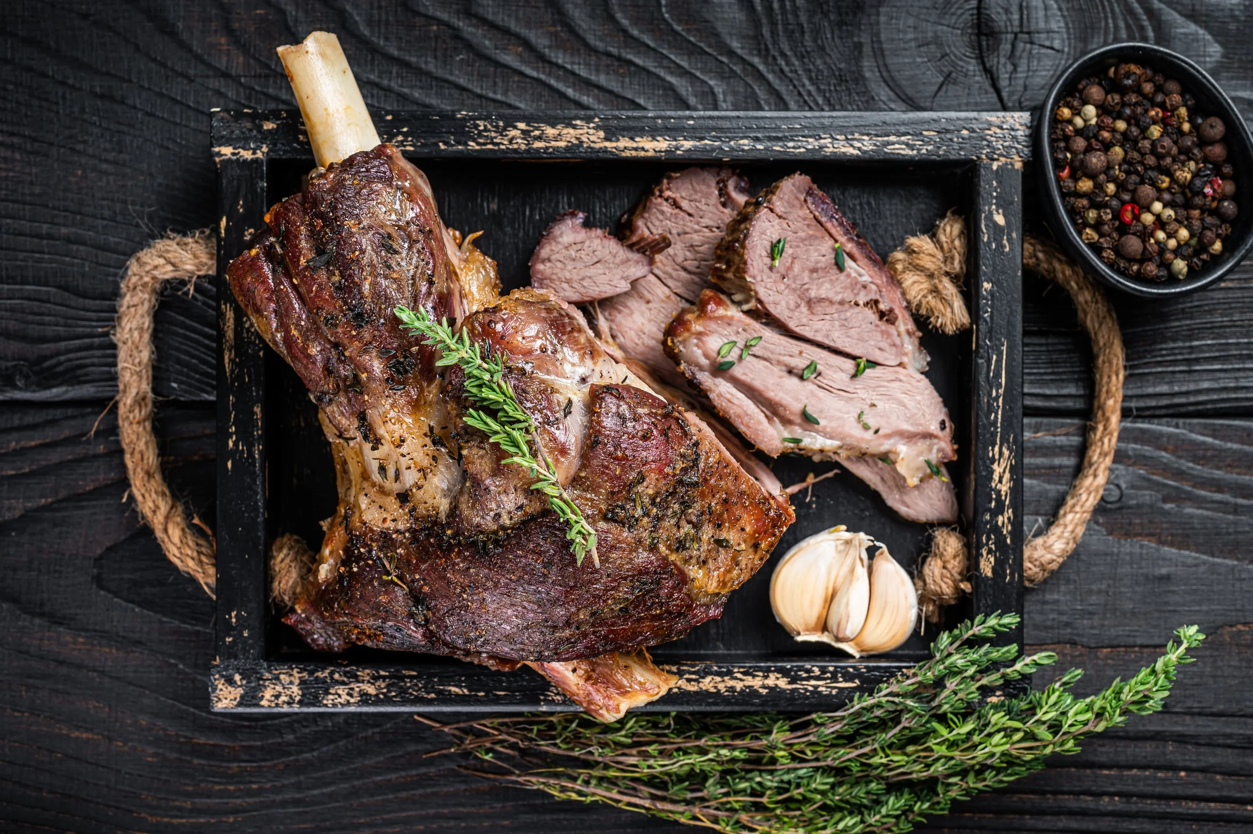 Christmas Herb-Grilled Butterflied Lamb