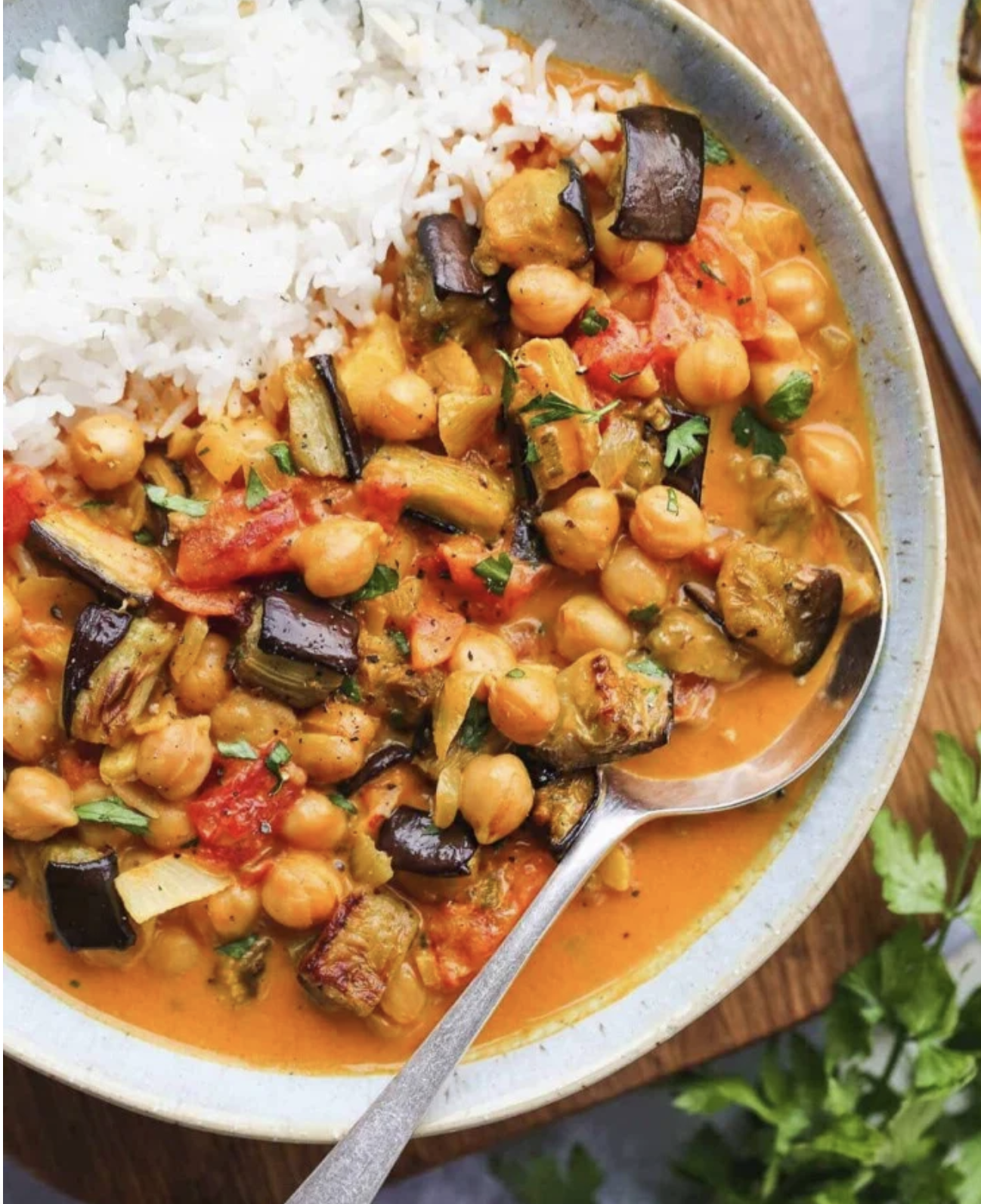 Eggplant Chana Masala