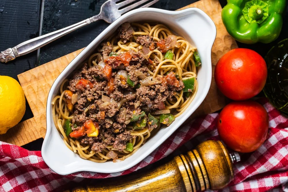 Mangaroa's Beef Mince Spaghetti with Vegetables