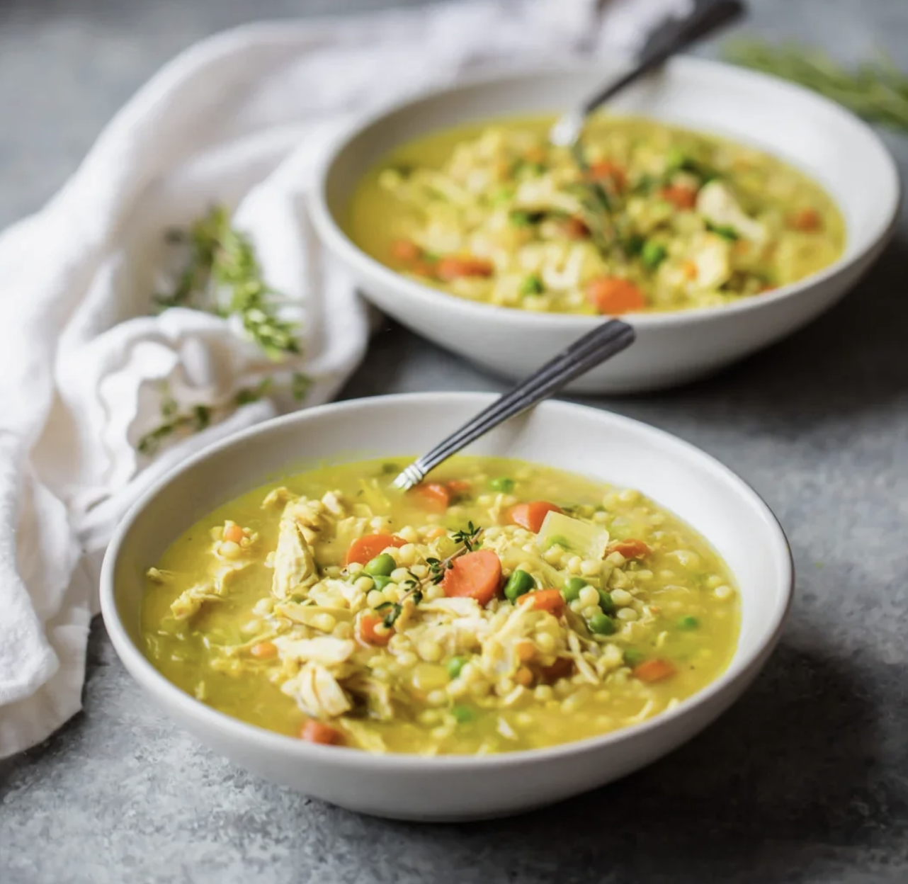 Nourishing Chicken & Couscous Soup