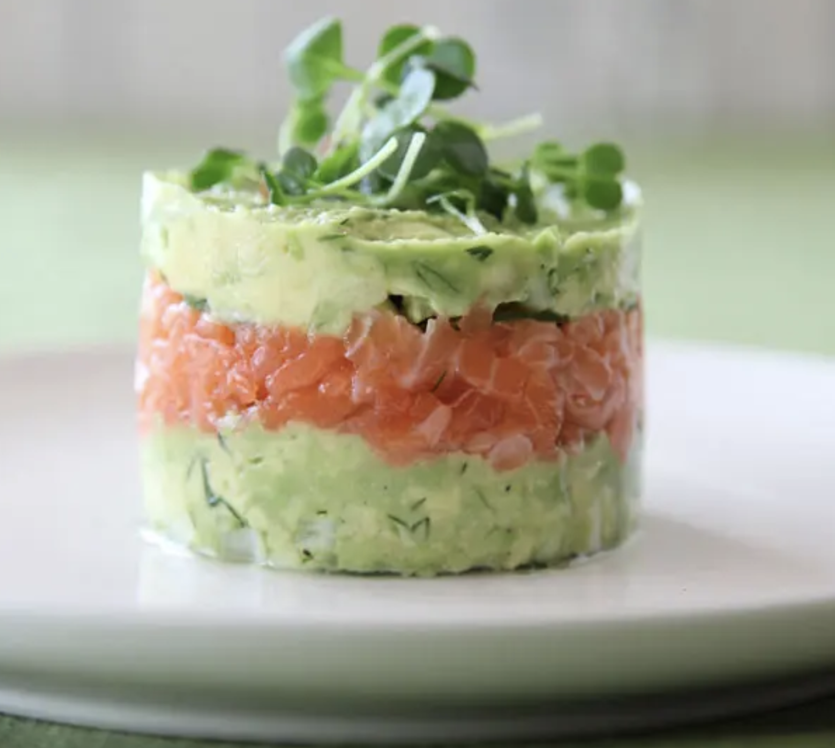 Salmon, Dill, & Avocado Towers