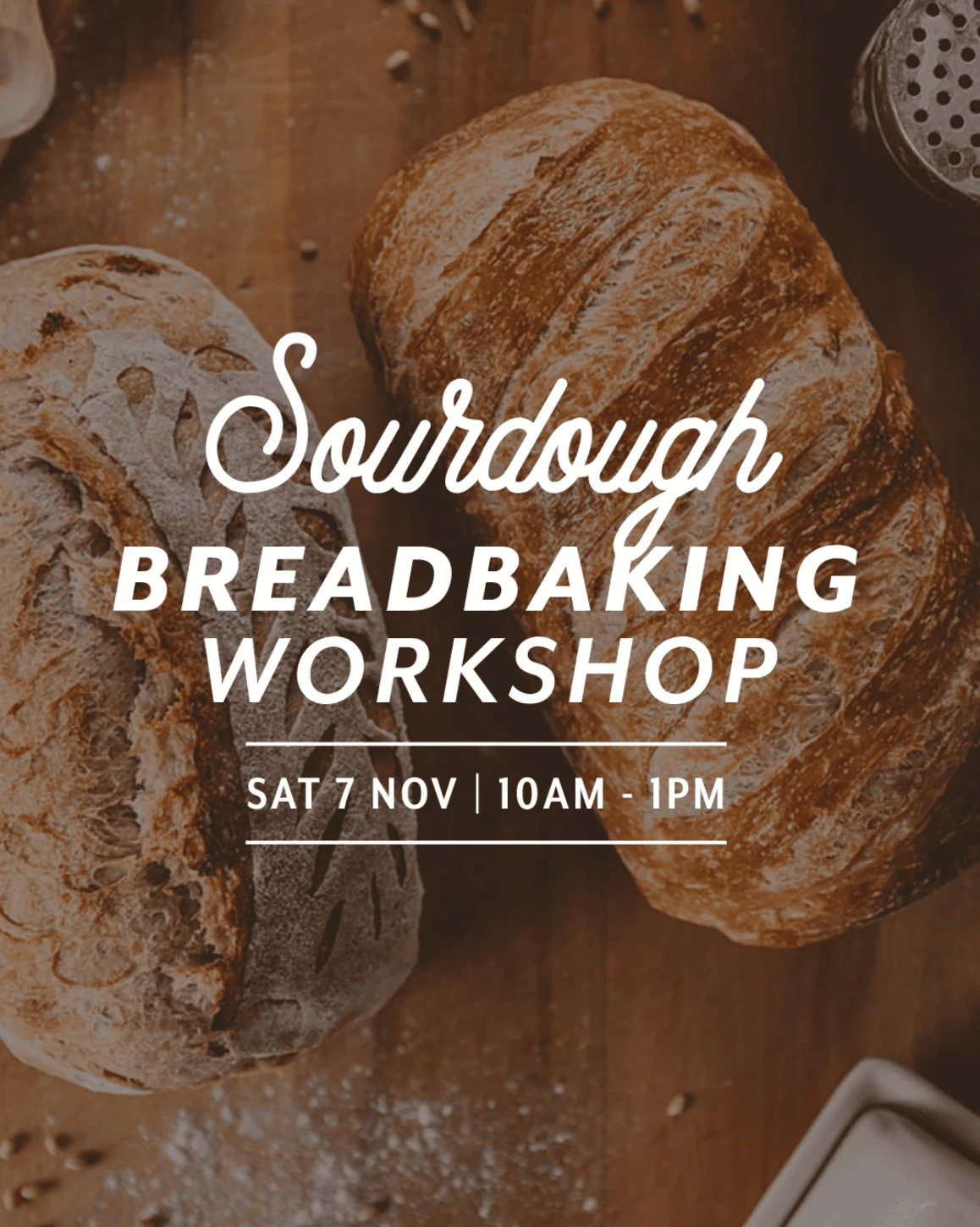 Sourdough Breadbaking Workshop poster