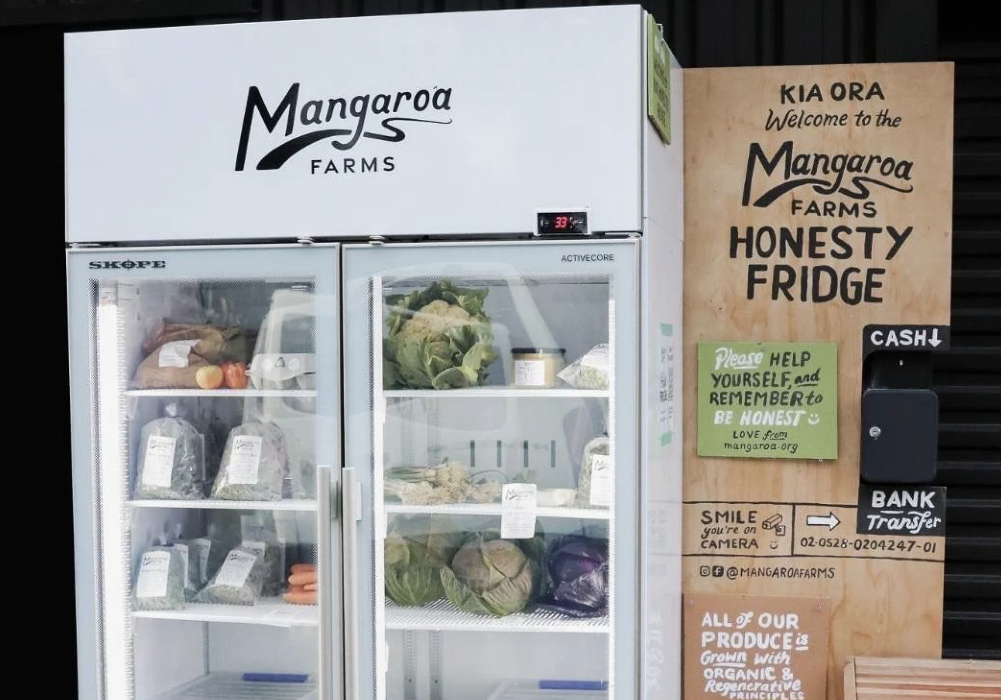 The Mangaroa Honesty Fridge