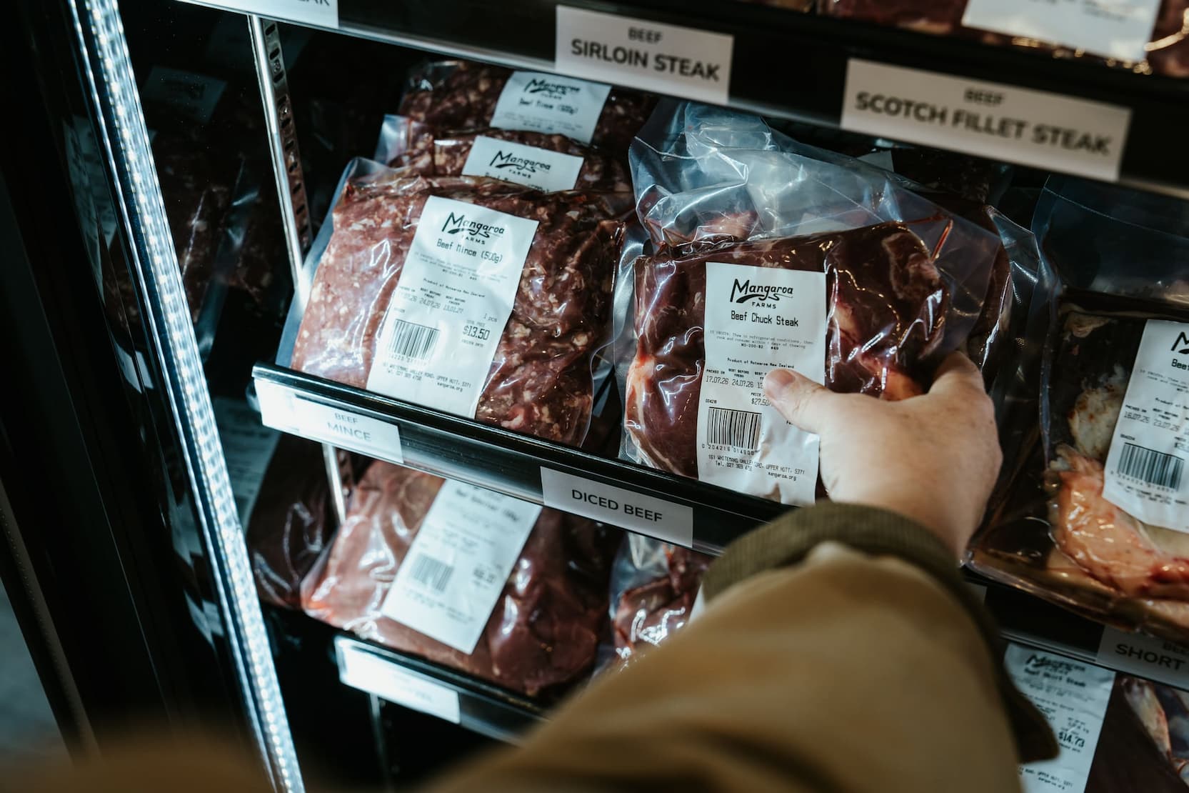 Fresh produce in the Mangaroa farm shop